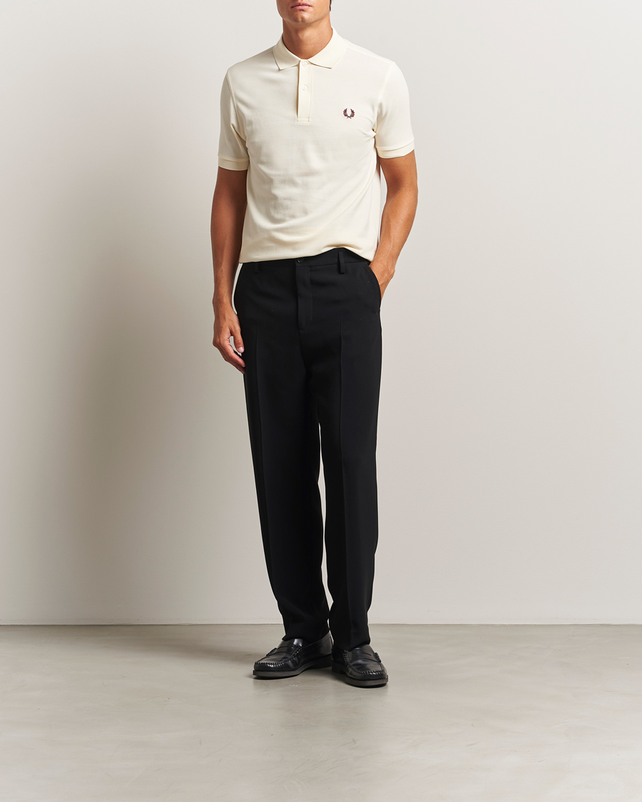 Herr | Pikéer | Fred Perry | Plain Polo Shirt Ecru