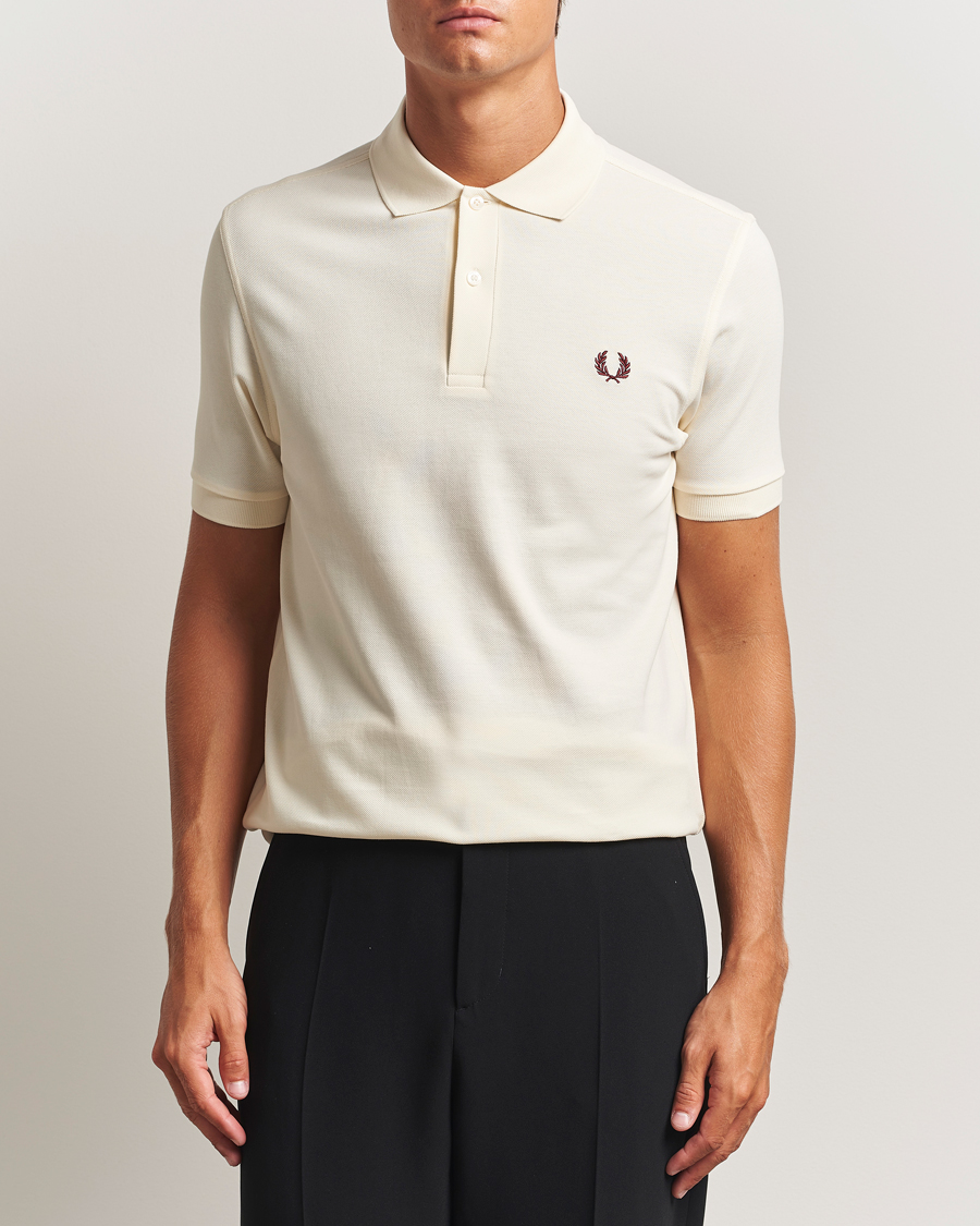 Herr | Pikéer | Fred Perry | Plain Polo Shirt Ecru