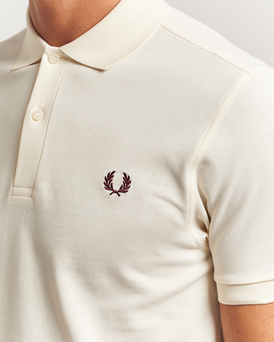 Herr | Pikéer | Fred Perry | Plain Polo Shirt Ecru