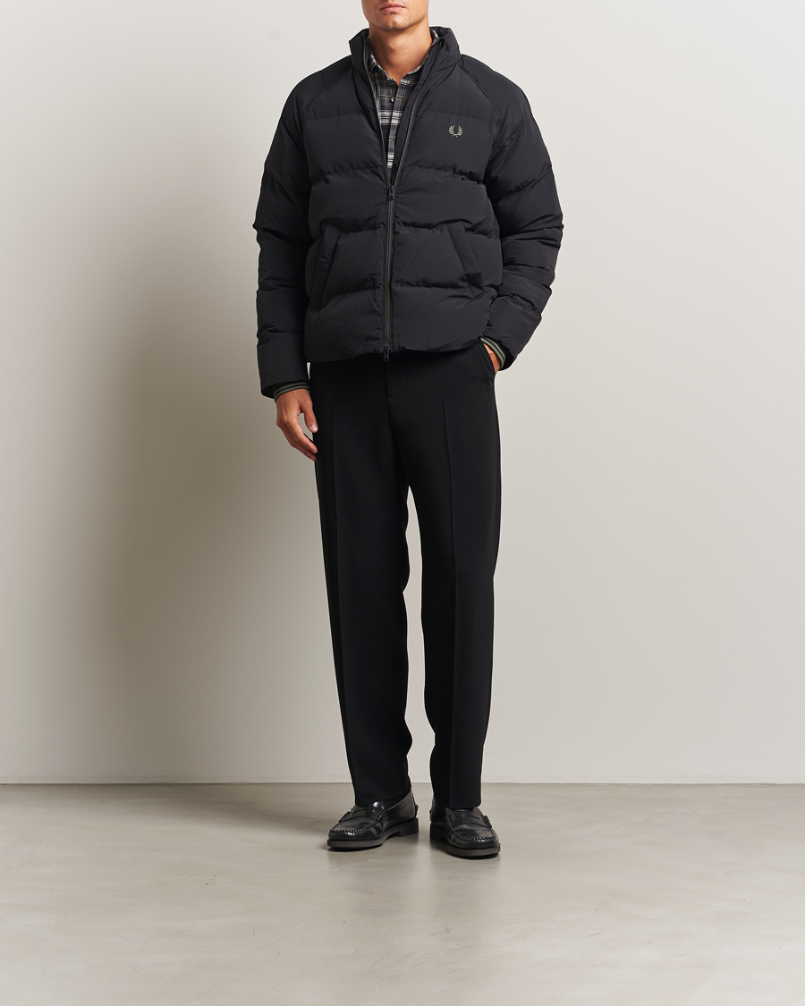 Herr | Jackor | Fred Perry | Raglan Padded Down Jacket Black