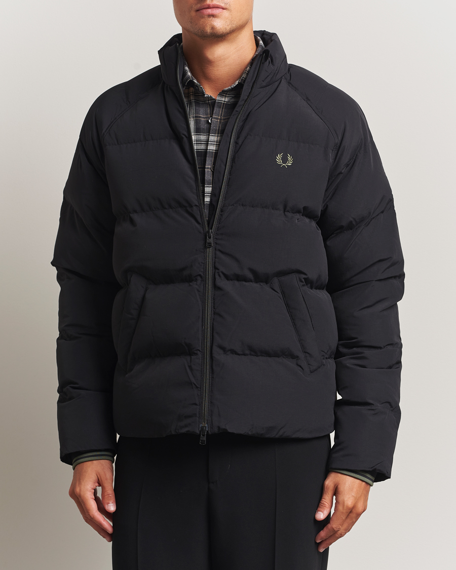 Herr | Jackor | Fred Perry | Raglan Padded Down Jacket Black