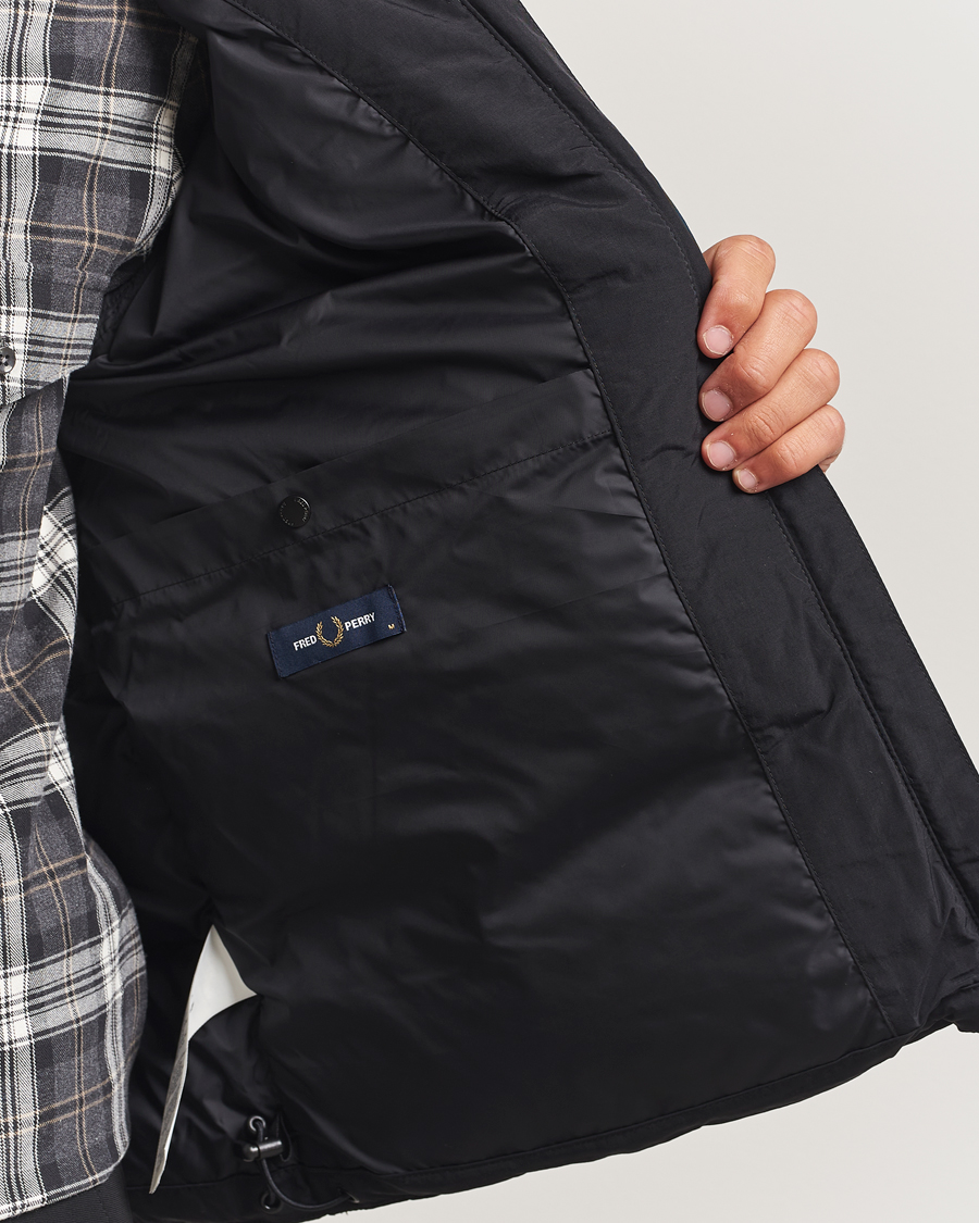 Herr | Jackor | Fred Perry | Raglan Padded Down Jacket Black