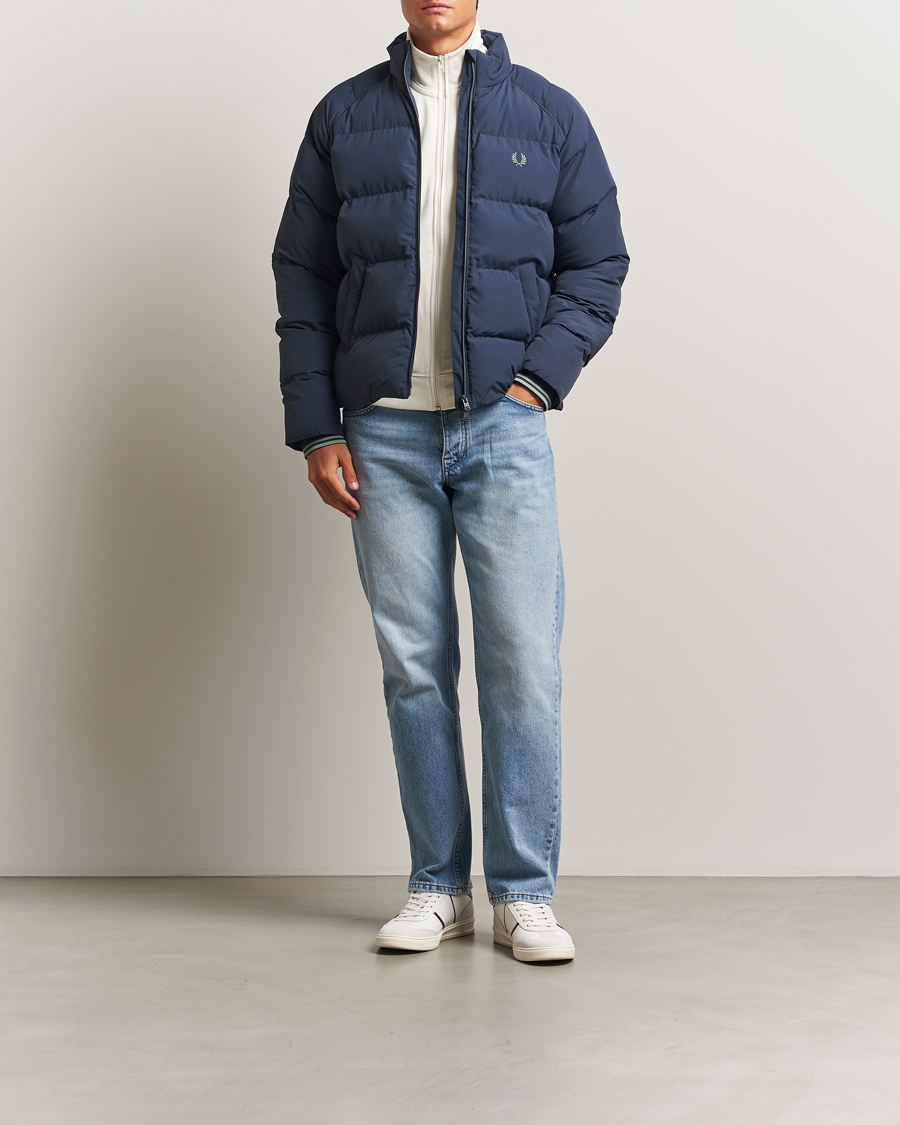 Herr | Jackor | Fred Perry | Raglan Padded Down Jacket Dark Airforce