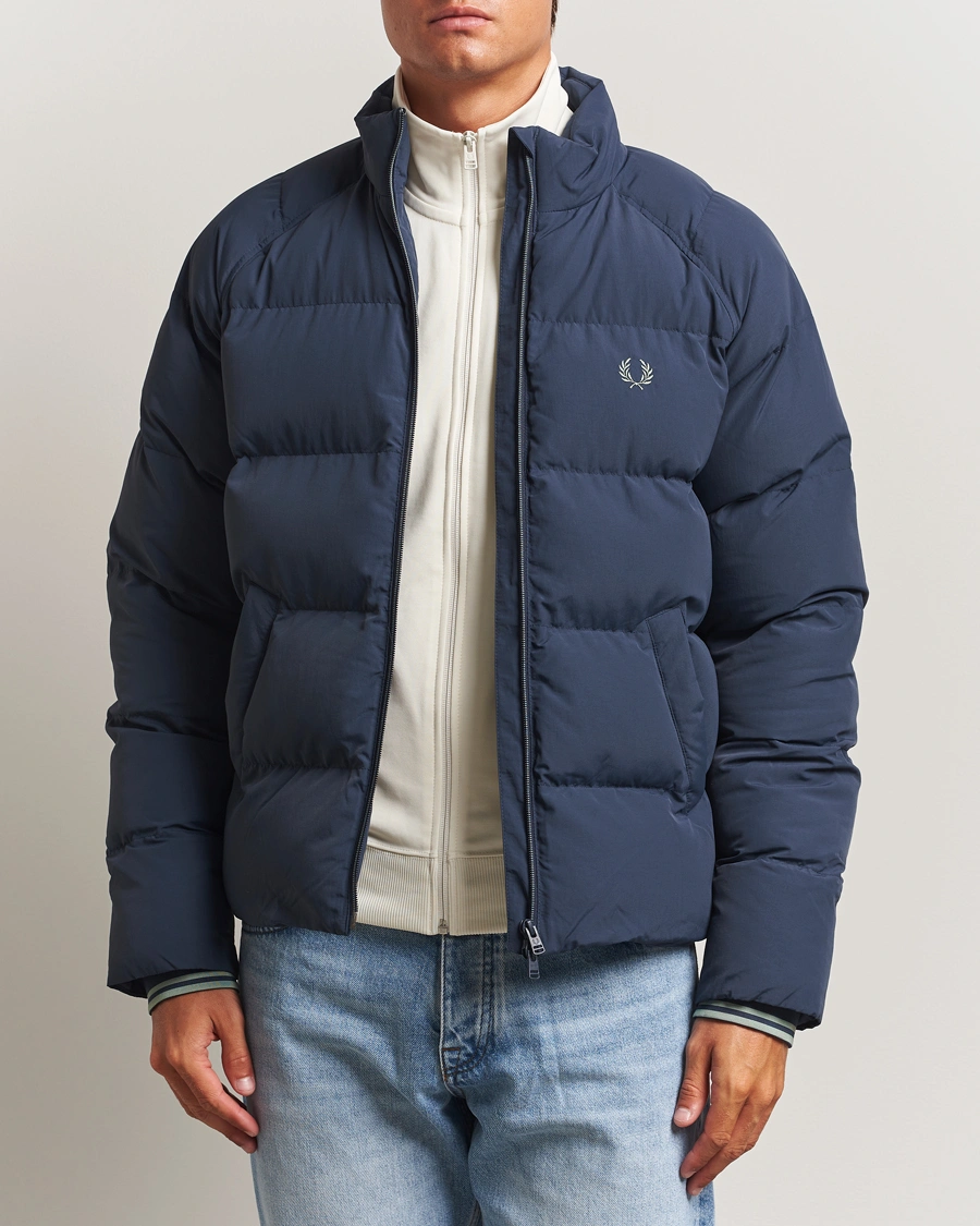 Herr | Jackor | Fred Perry | Raglan Padded Down Jacket Dark Airforce