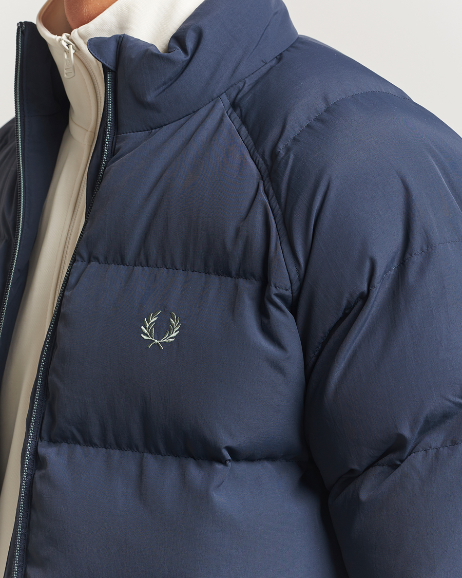 Herr | Jackor | Fred Perry | Raglan Padded Down Jacket Dark Airforce