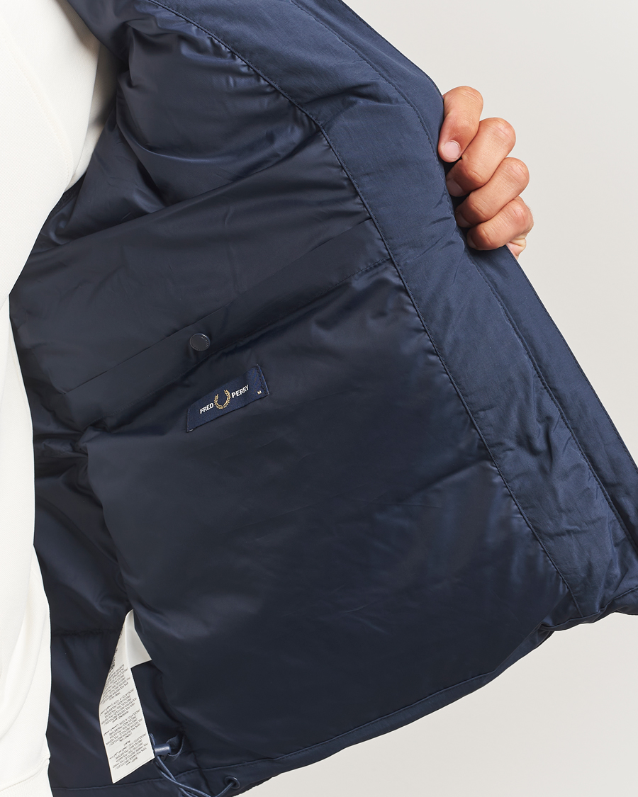 Herr | Jackor | Fred Perry | Raglan Padded Down Jacket Dark Airforce