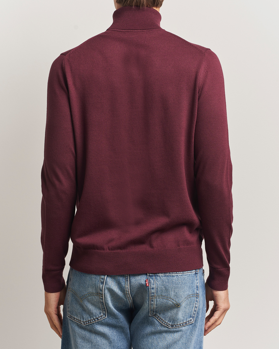 Herr | Tröjor | Fred Perry | Classic Rollnock Jumper Oxblood