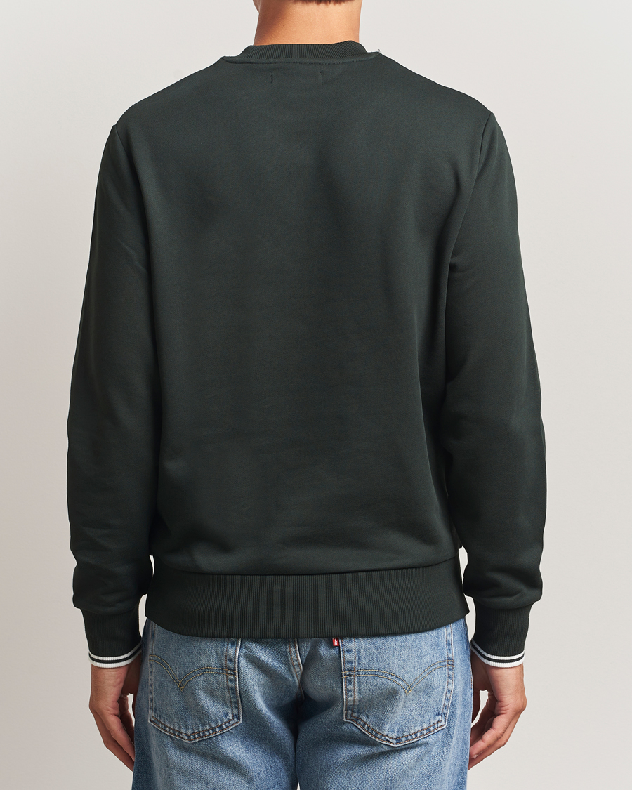 Herr | Tröjor | Fred Perry | Crew Neck Sweatshirt Night Green