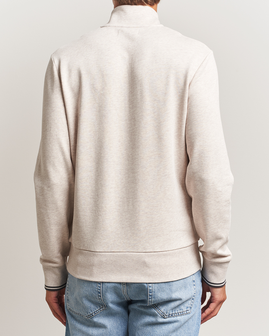 Herr | Tröjor | Fred Perry | Half Zip Sweatshirt Porrigde Marl