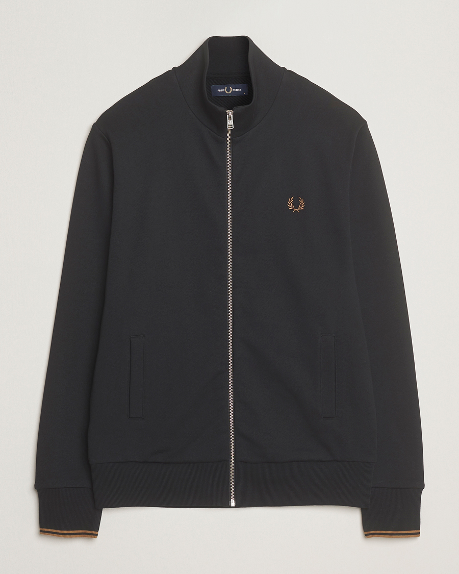 Herr | Tröjor | Fred Perry | Full Zip Sweatshirt Black