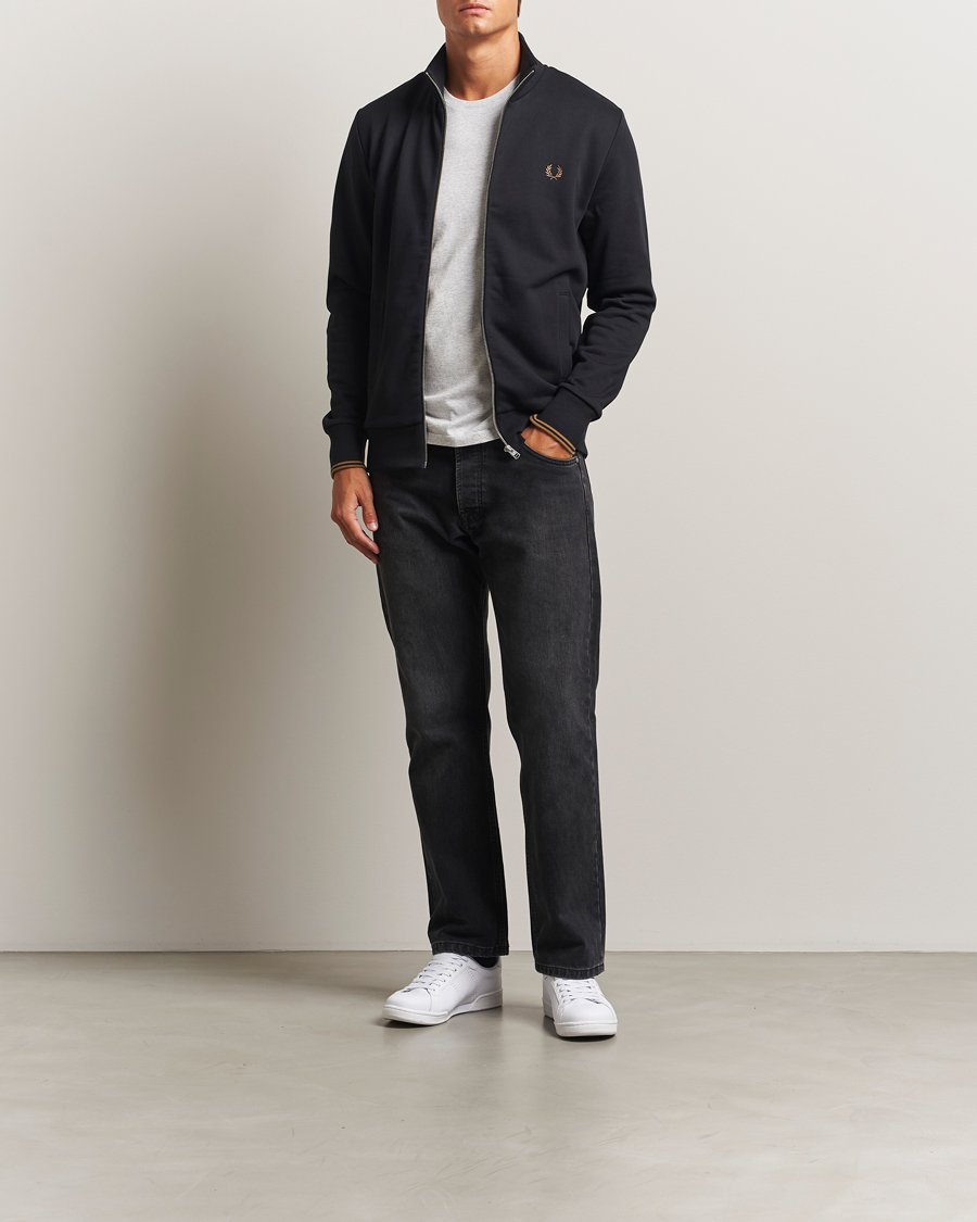 Herr | Tröjor | Fred Perry | Full Zip Sweatshirt Black
