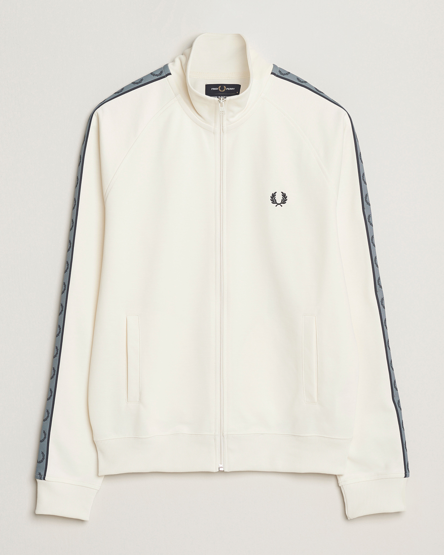 Herr | Tröjor | Fred Perry | Taped Track Jacket Ecru