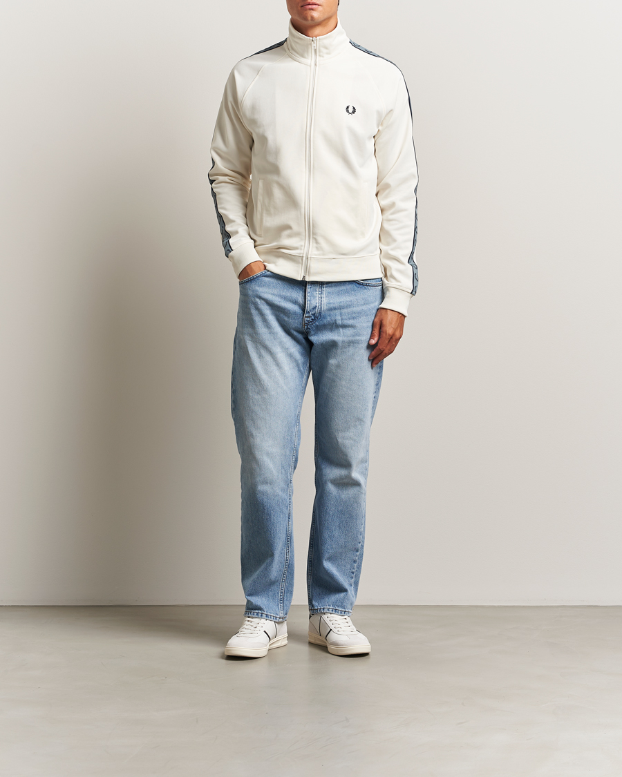 Herr | Tröjor | Fred Perry | Taped Track Jacket Ecru