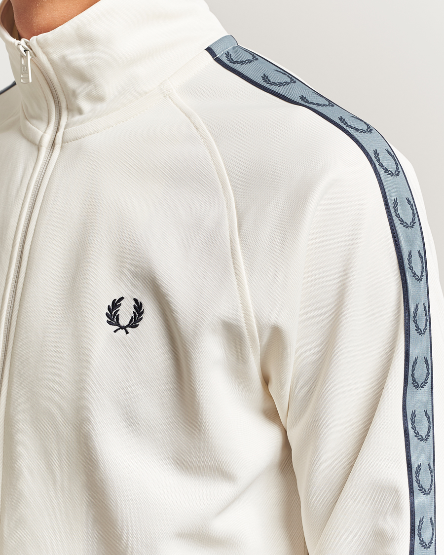 Herr | Tröjor | Fred Perry | Taped Track Jacket Ecru