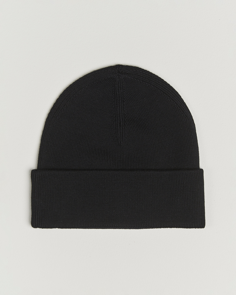 Herr | Mössor | Fred Perry | Merino Wool Beanie Black
