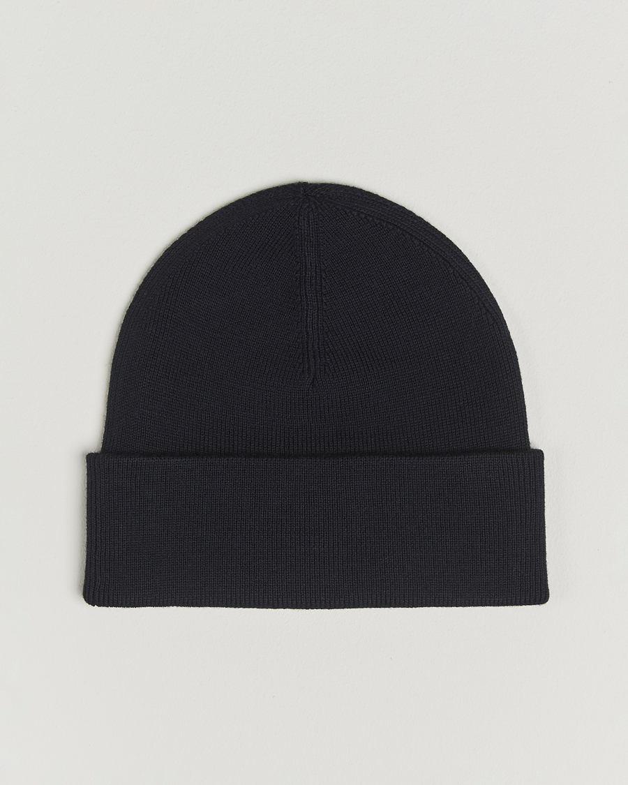 Herr | Mössor | Fred Perry | Merino Wool Beanie Navy