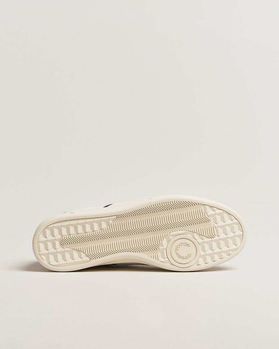 Herr | Sneakers | Fred Perry | B4 Leather/Suede Sneaker Snow White