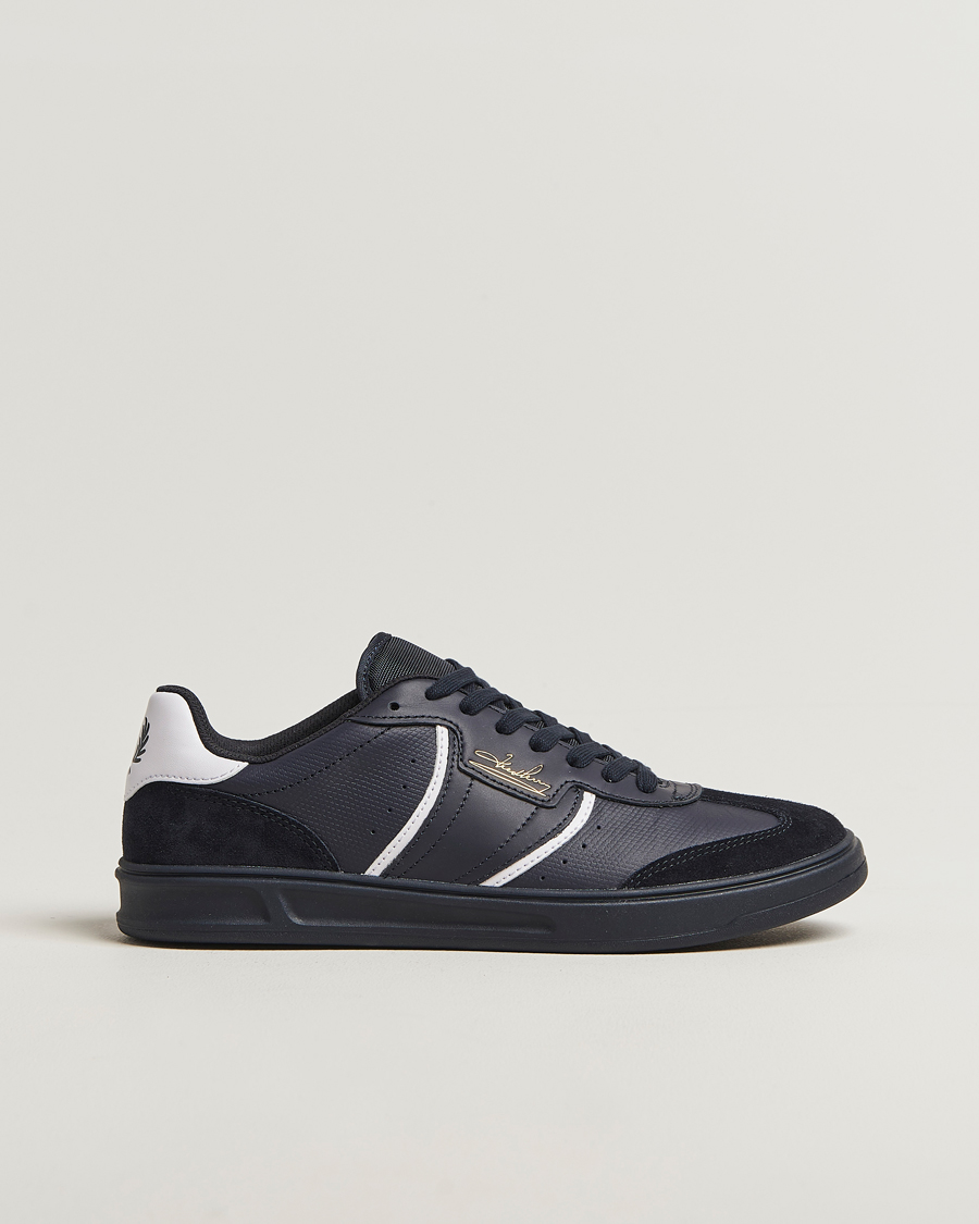 Herr | Sneakers | Fred Perry | B4 Leather/Suede Sneaker Navy