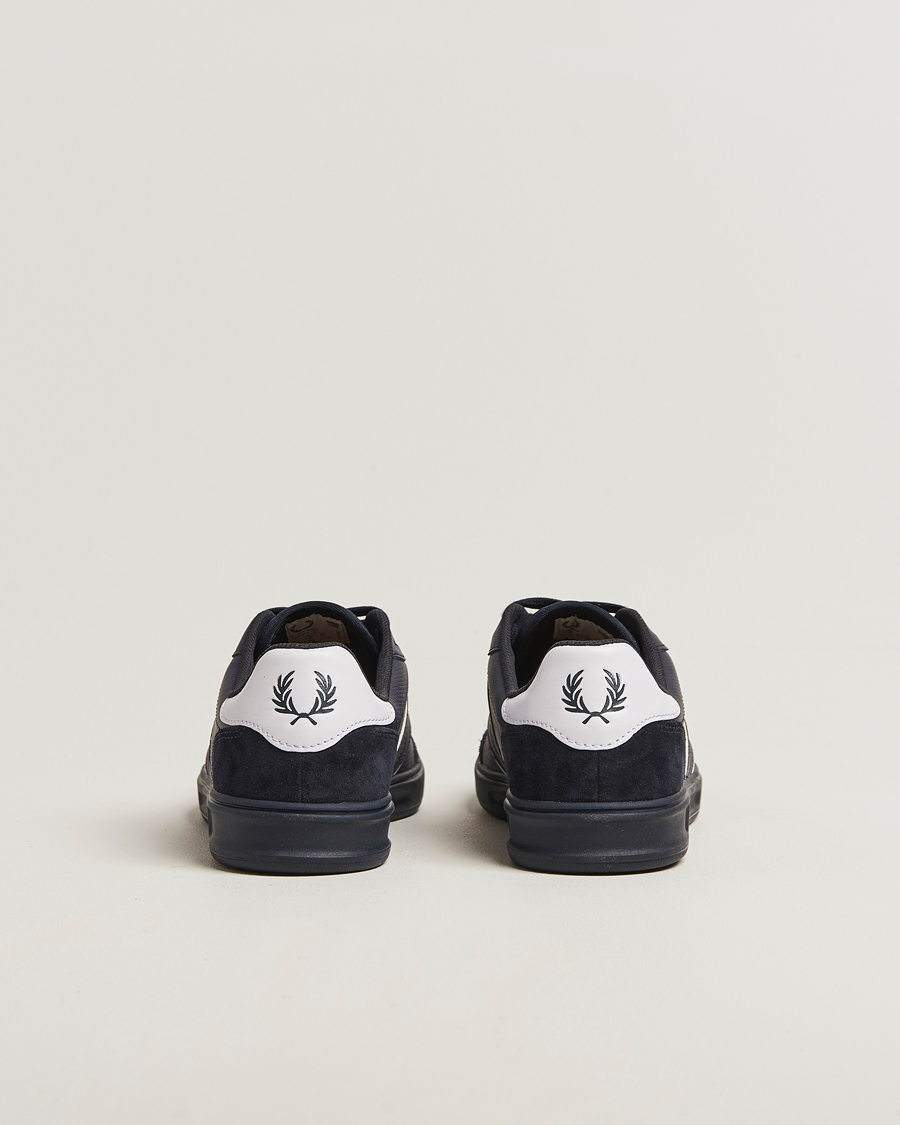 Herr | Sneakers | Fred Perry | B4 Leather/Suede Sneaker Navy