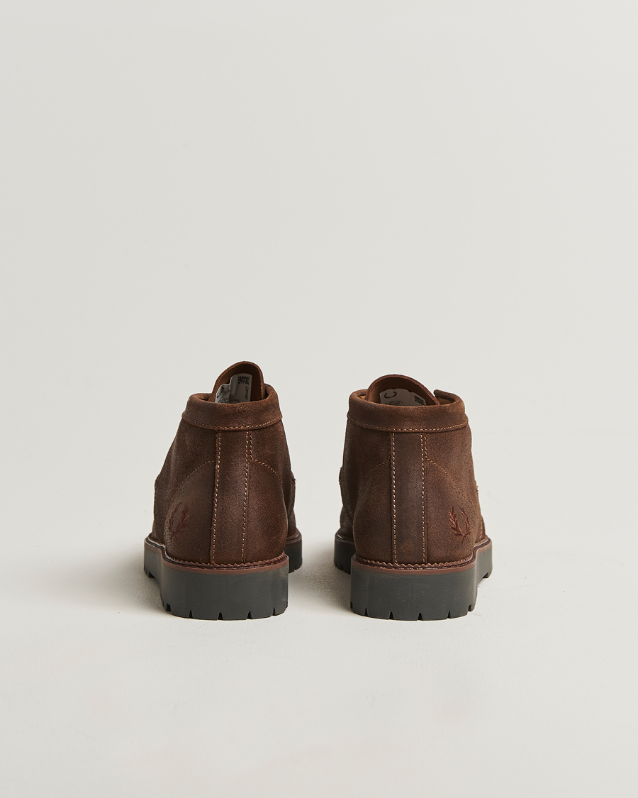 Herr | Kängor | Fred Perry | Kenny Waxed Suede Chukka Boot Burnt Tobacco