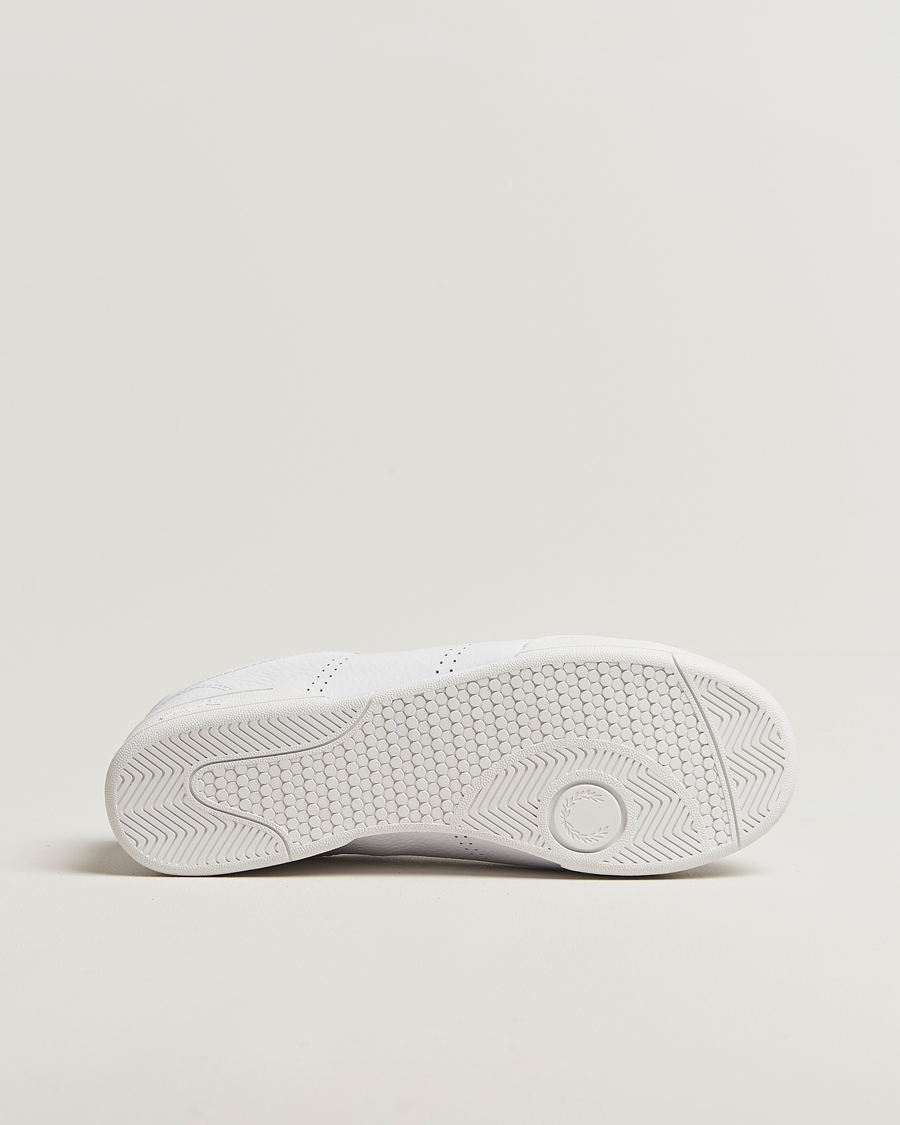 Herr | Sneakers | Fred Perry | B722 Textured Leather Sneaker White