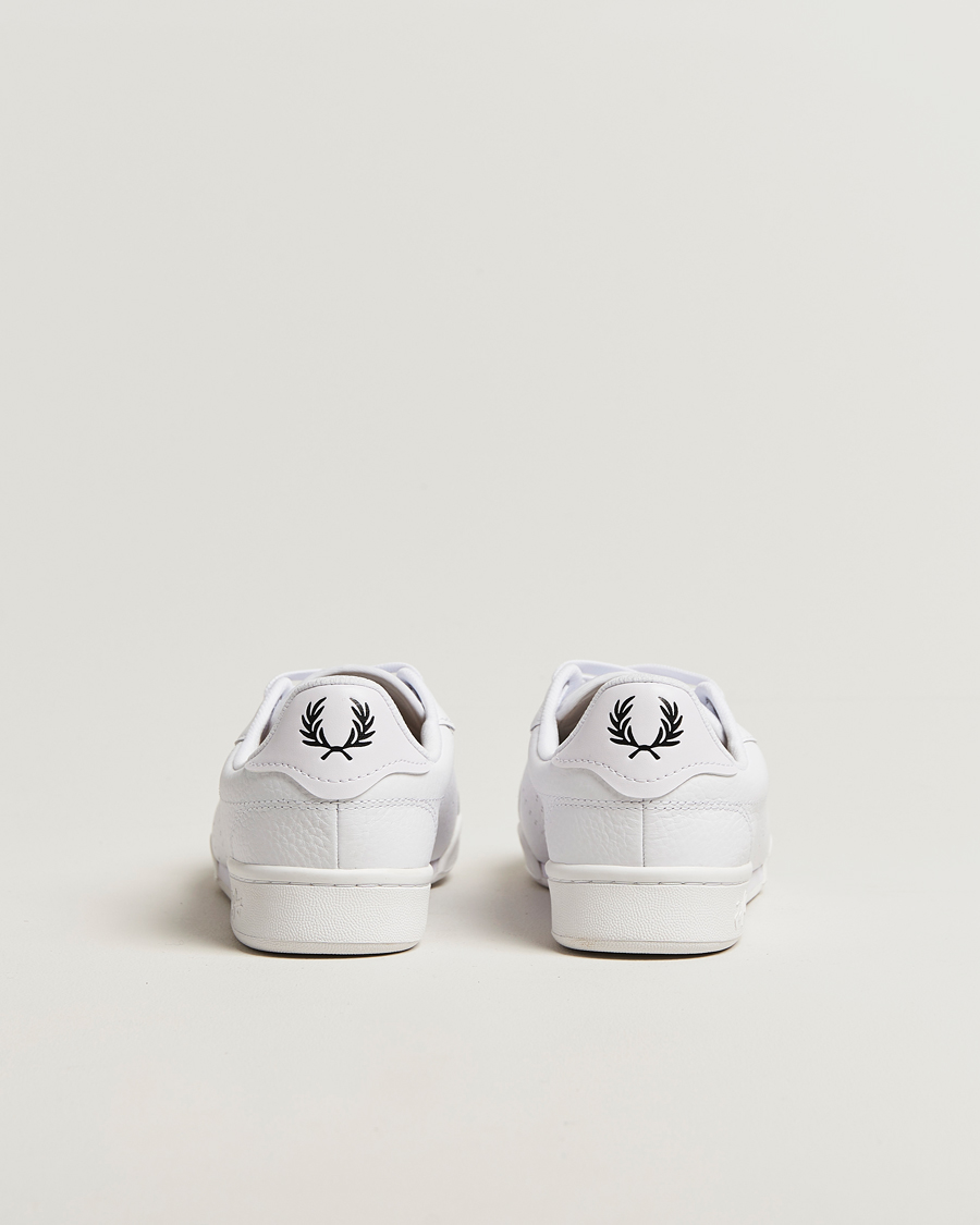 Herr | Sneakers | Fred Perry | B722 Textured Leather Sneaker White