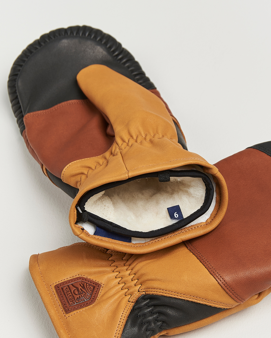 Herr | Handskar | Hestra | reMix Mitt Brown/Cork