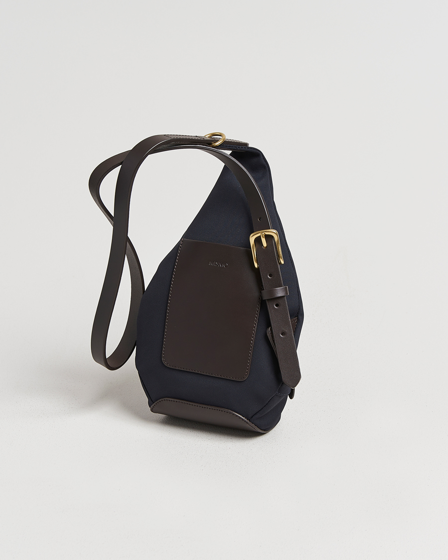Herr | Väskor | Mismo | M/S Drop Crossbody Bag Navy/Dark Brown