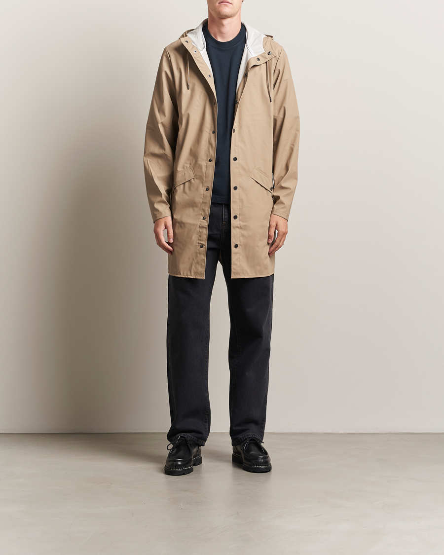 Herr | Jackor | RAINS | Long Jacket Beige