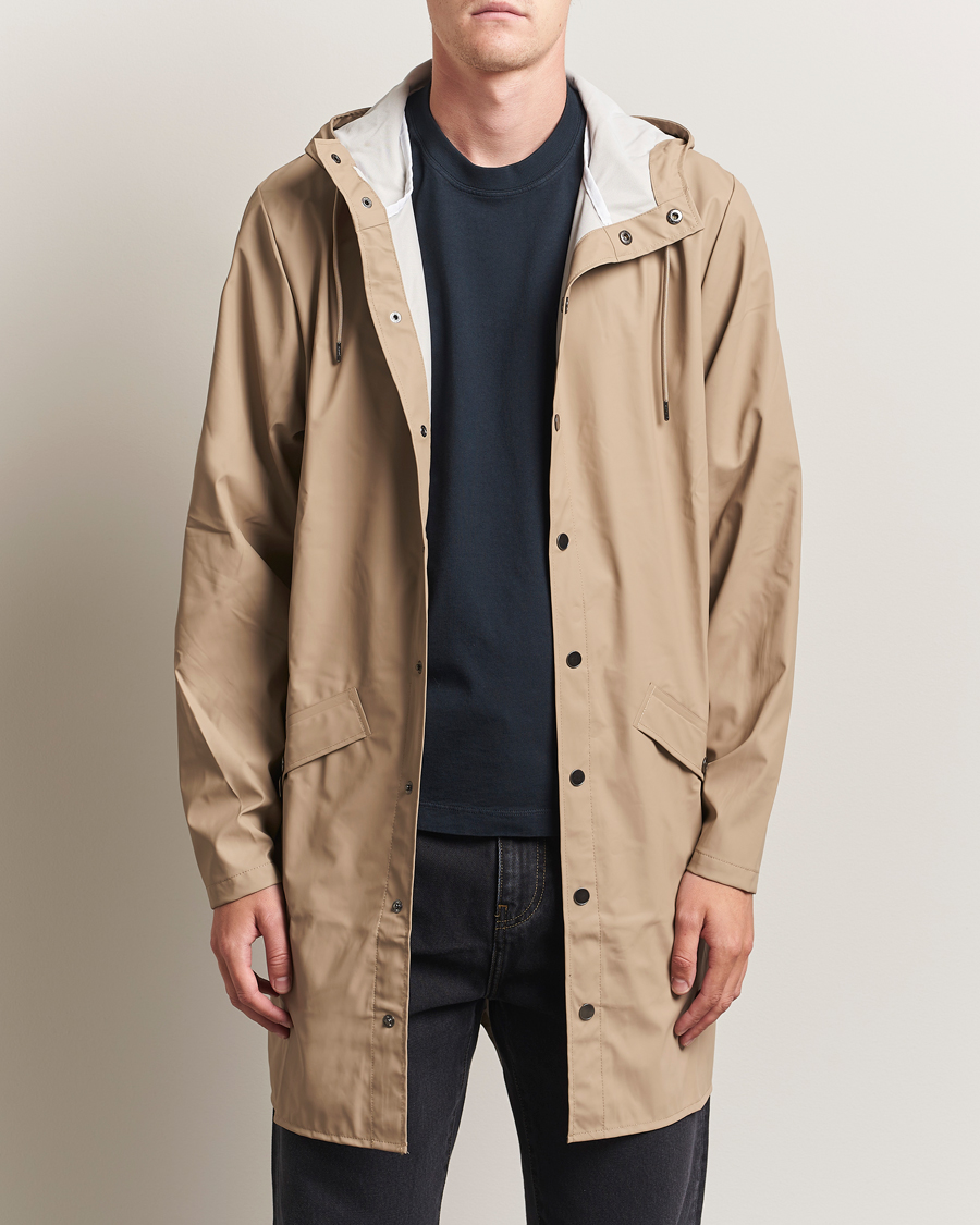 Herr | Jackor | RAINS | Long Jacket Beige