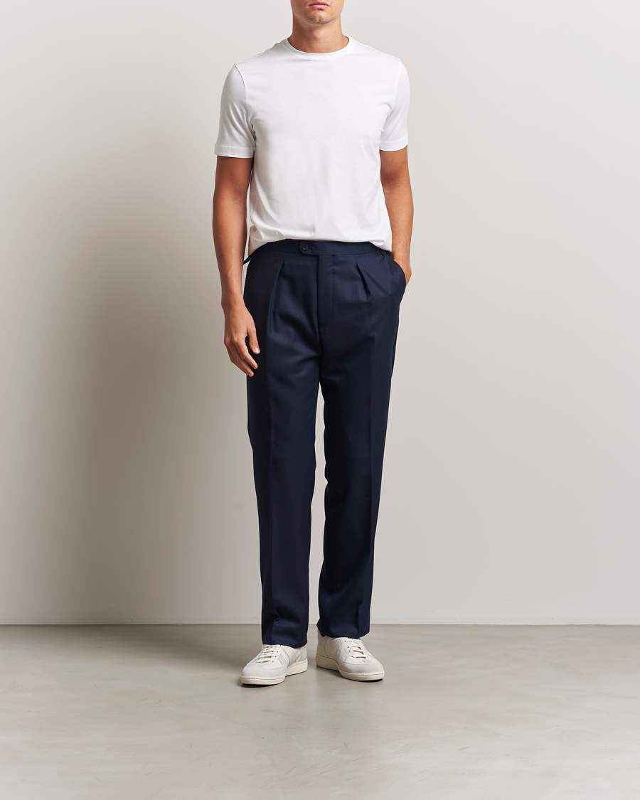 Herr | T-Shirts | Stenströms | Supima Cotton T-Shirt White