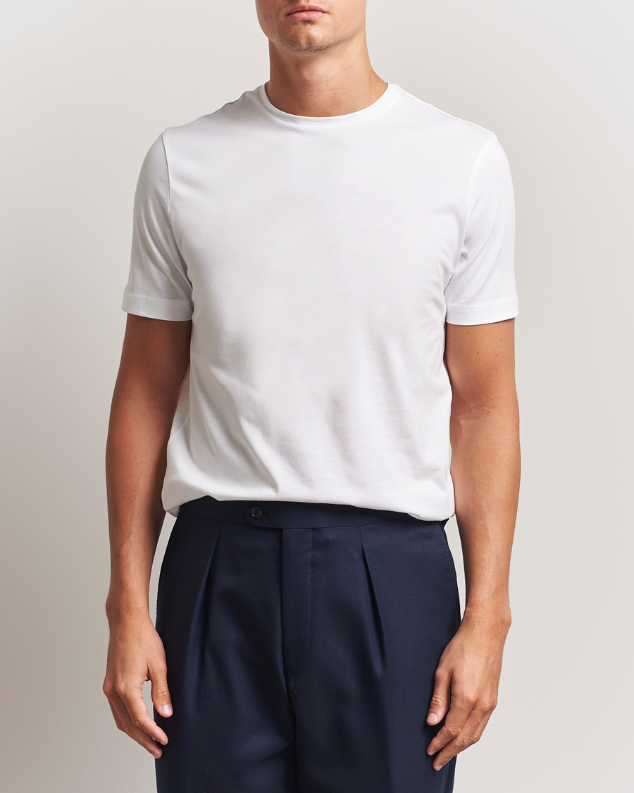 Herr | T-Shirts | Stenströms | Supima Cotton T-Shirt White