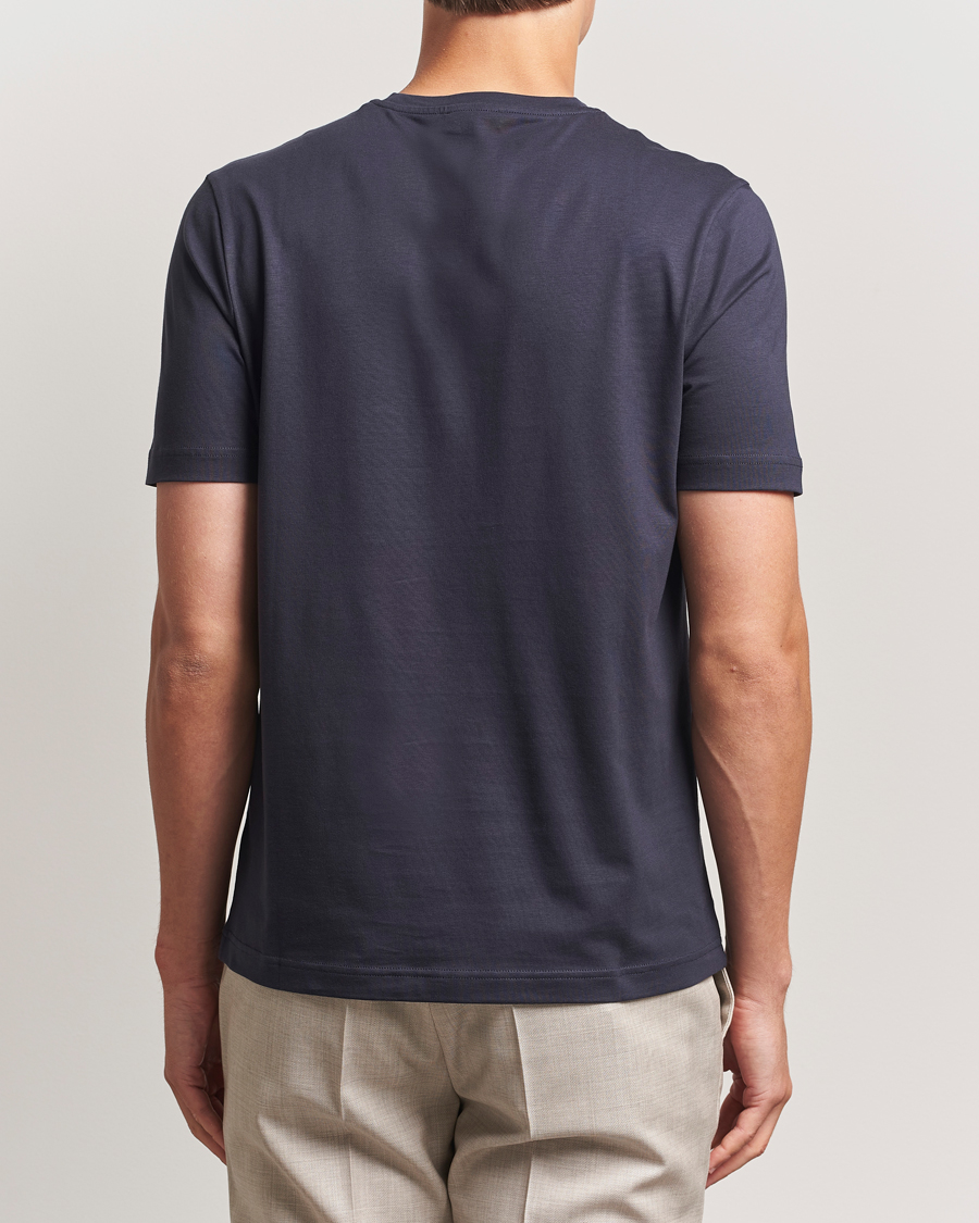 Herr | T-Shirts | Stenströms | Supima Cotton T-Shirt Navy