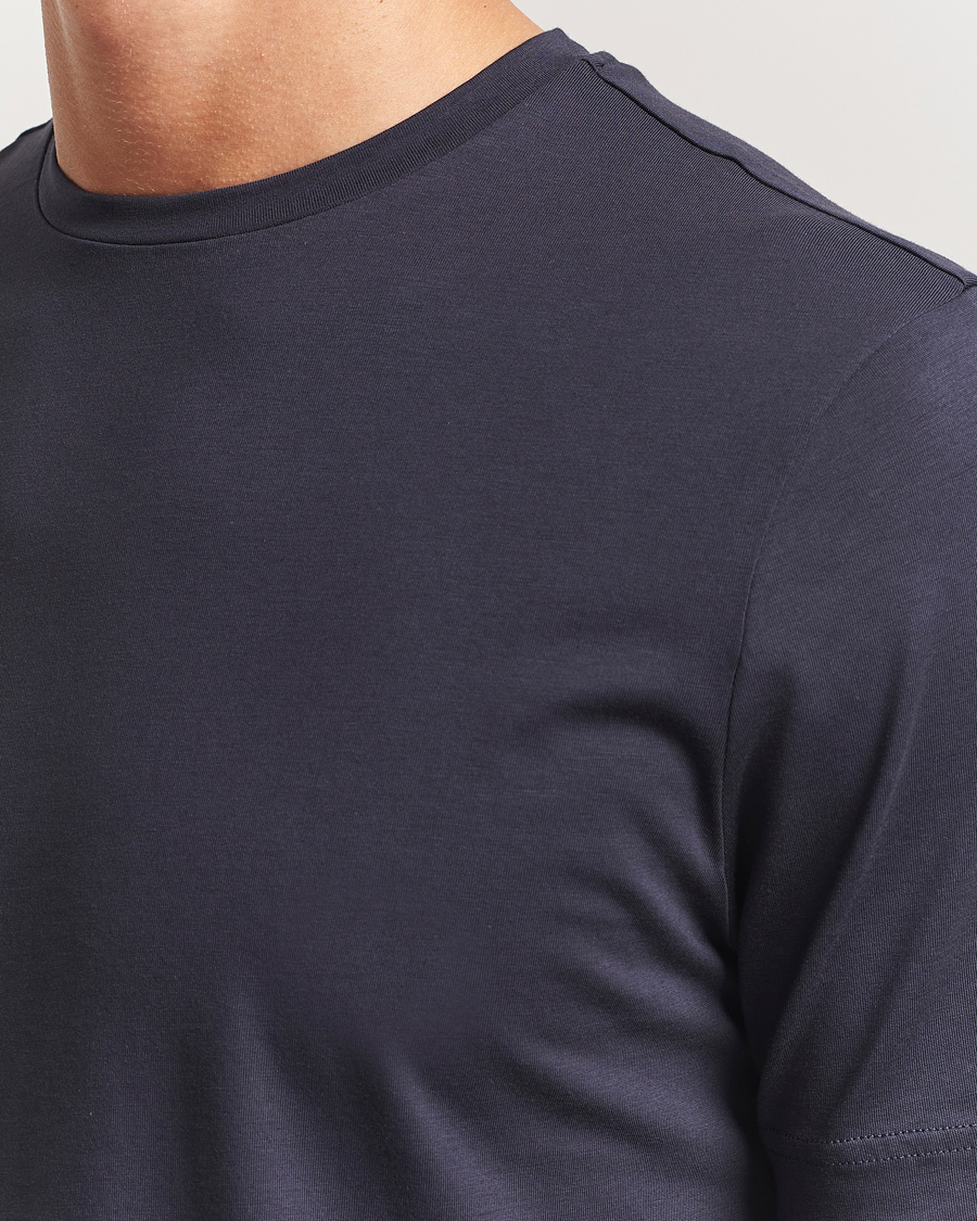 Herr | T-Shirts | Stenströms | Supima Cotton T-Shirt Navy