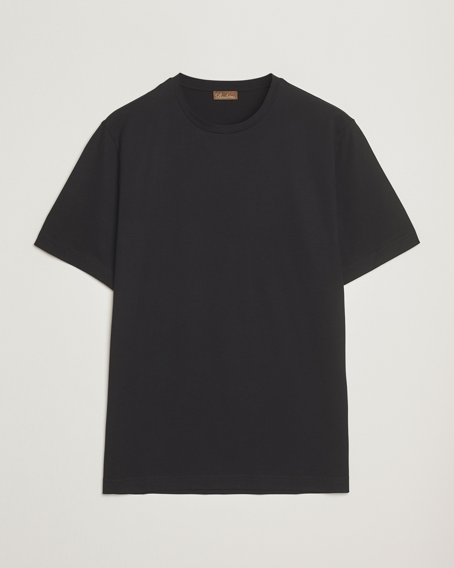 Herr | T-Shirts | Stenströms | Supima Cotton T-Shirt Black
