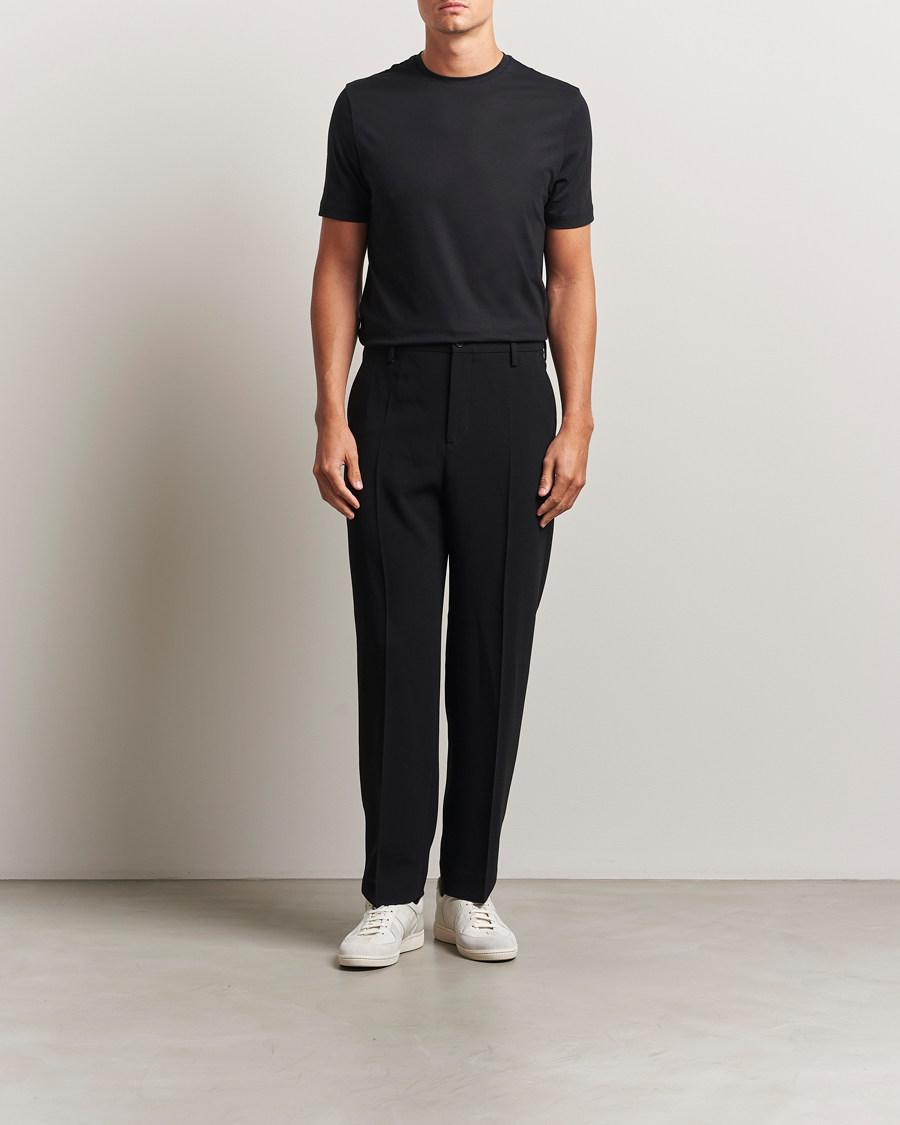 Herr | T-Shirts | Stenströms | Supima Cotton T-Shirt Black