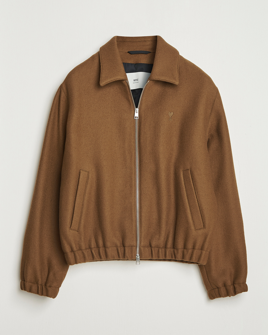 Herr | Jackor | AMI | Boiled Wool Jacket Noisette