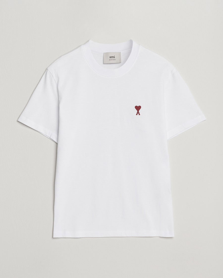 Herr | T-Shirts | AMI | Heart Logo T-Shirt White