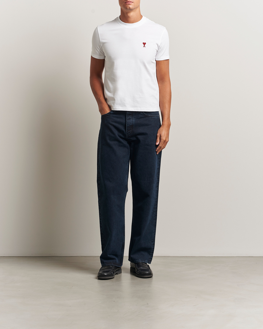 Herr | T-Shirts | AMI | Heart Logo T-Shirt White