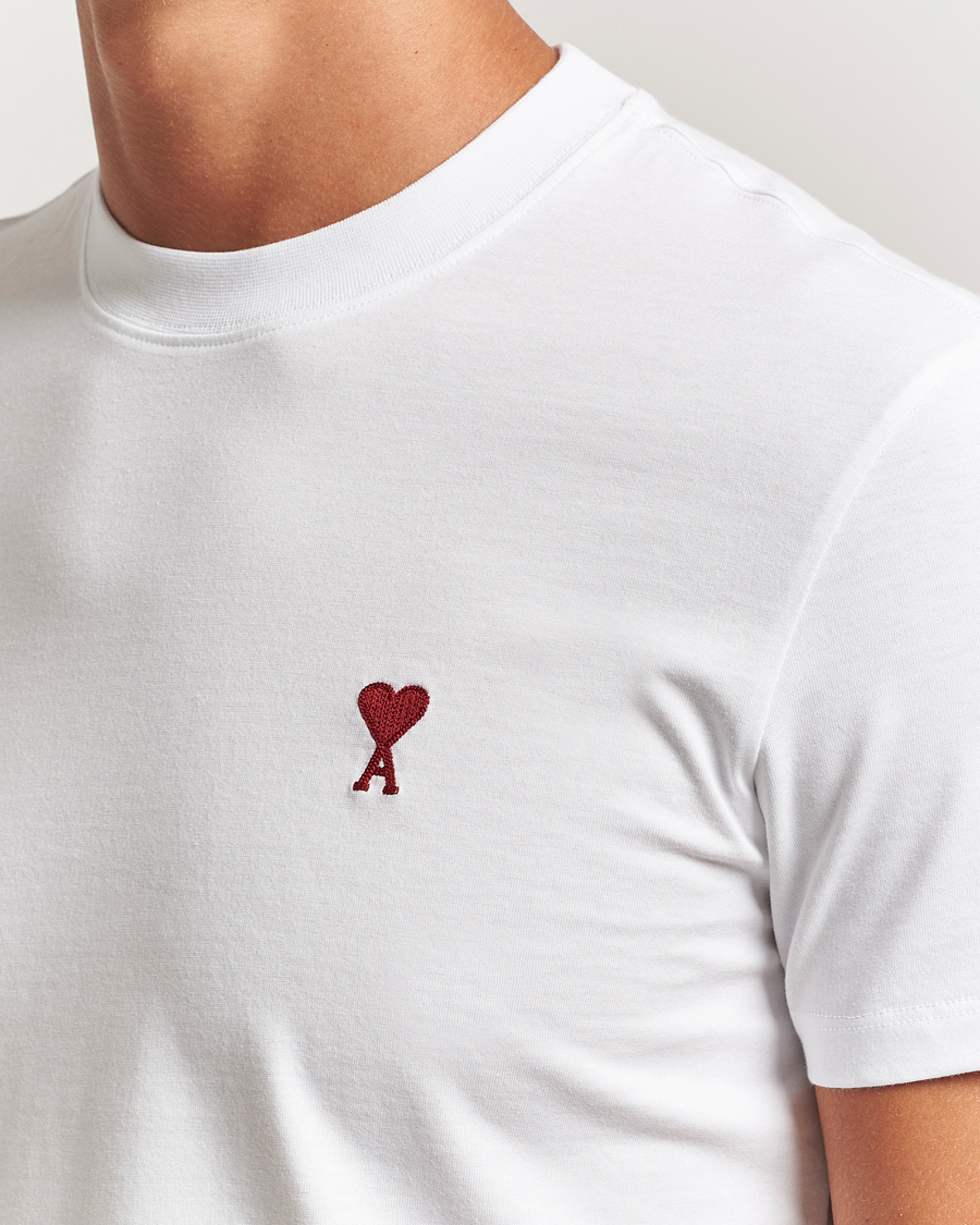 Herr | T-Shirts | AMI | Heart Logo T-Shirt White