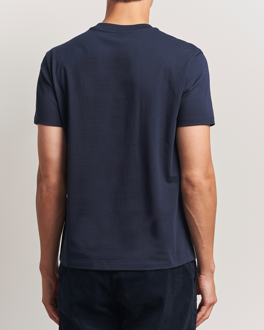Herr | T-Shirts | AMI | Heart Logo T-Shirt Night Blue