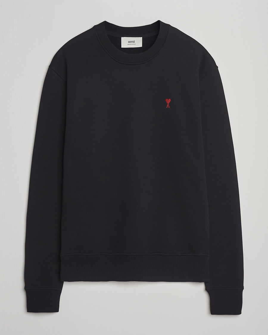 Herr | Tröjor | AMI | Heart Logo Sweatshirt Black