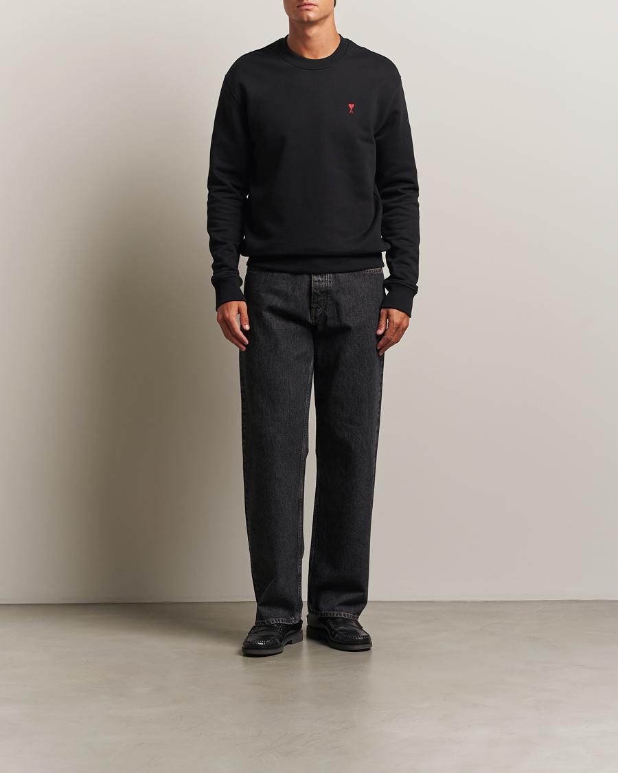 Herr | Tröjor | AMI | Heart Logo Sweatshirt Black
