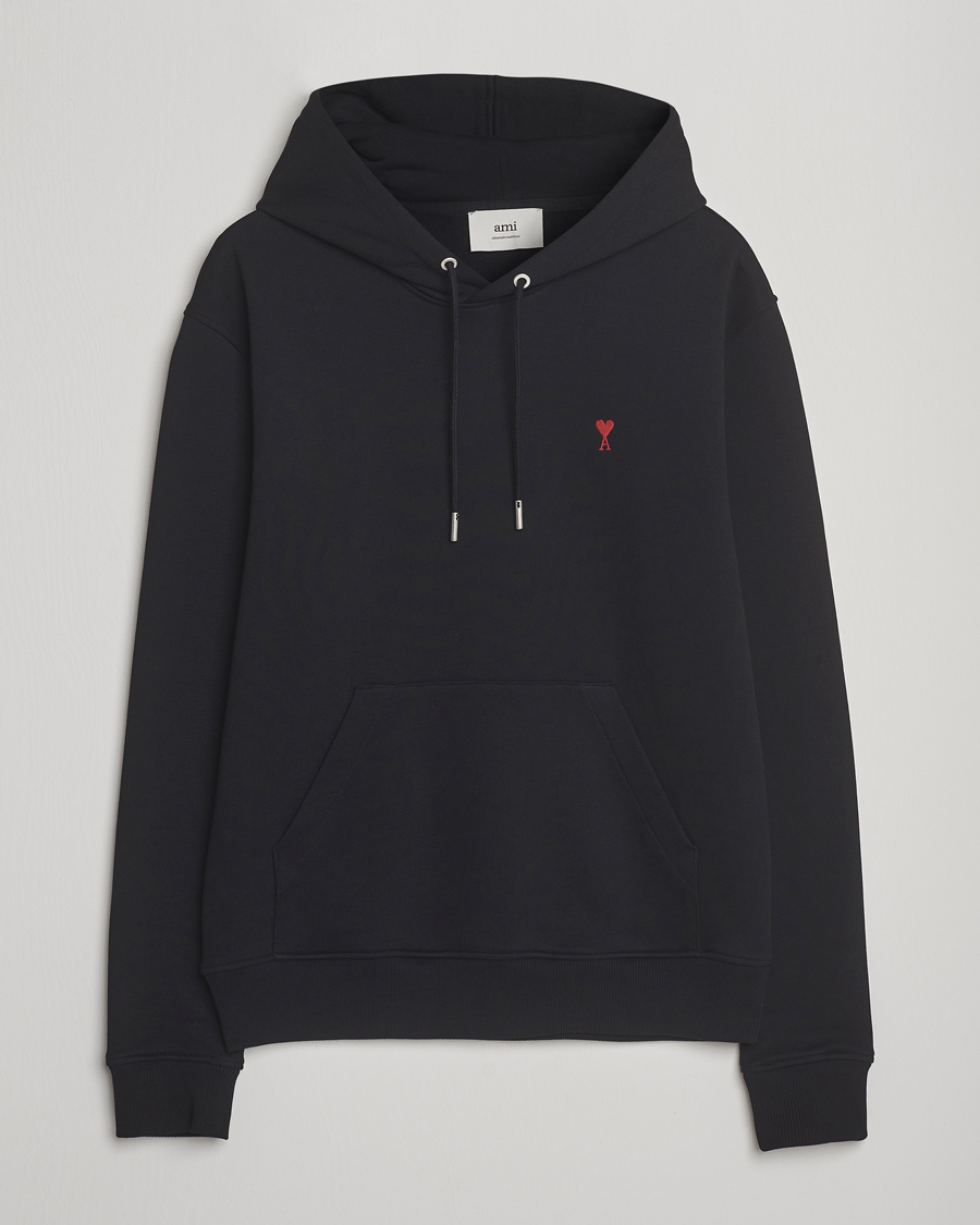 Herr | Tröjor | AMI | Heart Logo Hoodie Black