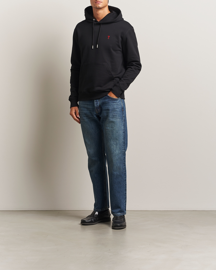 Herr | Tröjor | AMI | Heart Logo Hoodie Black