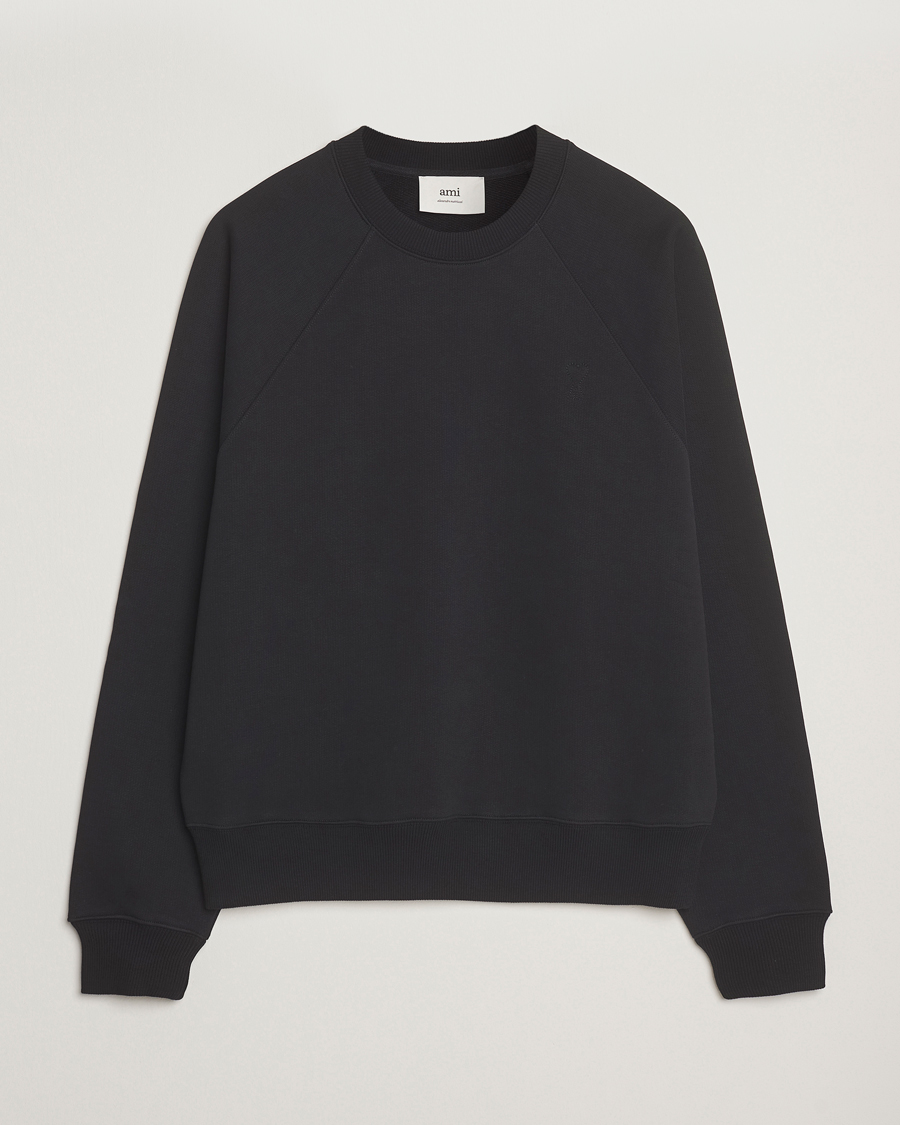 Herr | Tröjor | AMI | Tonal Heart Logo Sweatshirt Black
