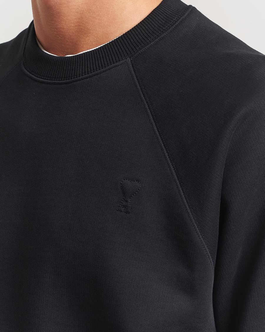 Herr | Tröjor | AMI | Tonal Heart Logo Sweatshirt Black