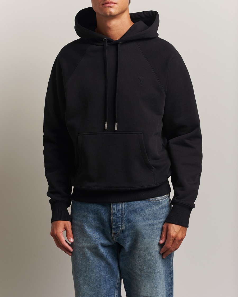 Herr | Tröjor | AMI | Tonal Heart Logo Hoodie Black