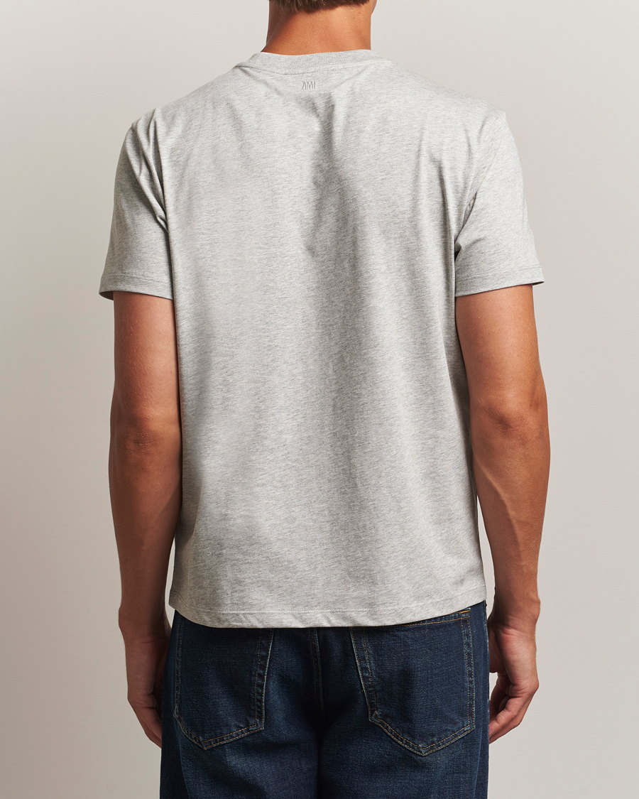 Herr | T-Shirts | AMI | Black Heart Logo T-Shirt Grey Heather