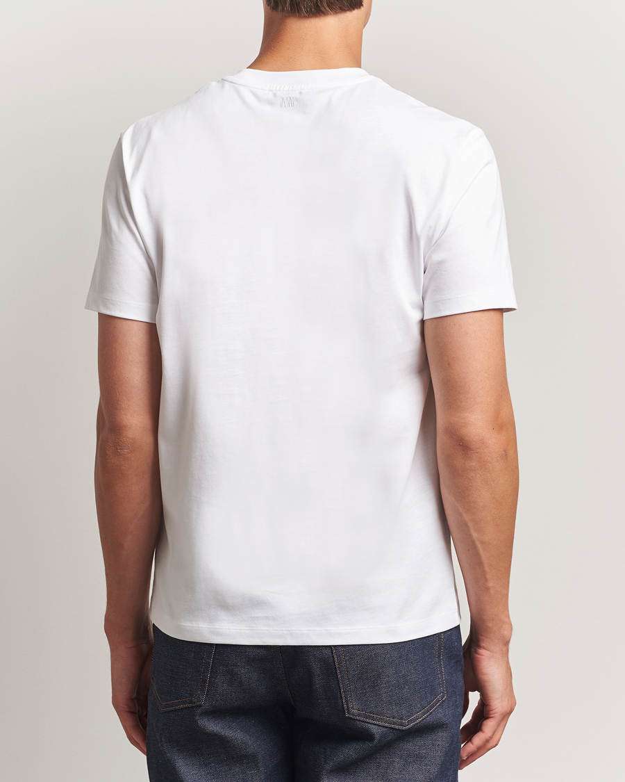 Herr | T-Shirts | AMI | Contrast Heart Logo T-Shirt White